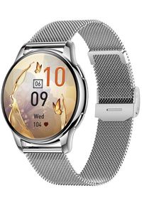 NoName - Smartwatch Smartwatch damski Hagen HB13.111.1411 srebrny bransoleta. Rodzaj zegarka: smartwatch. Kolor: srebrny #1