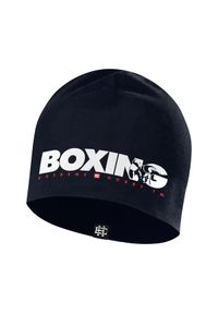 Czapka sportowa męska jesienno-zimowa EXTREME HOBBY BOLD BOXING. Kolor: niebieski. Materiał: elastan, bawełna. Sezon: jesień, zima. Styl: sportowy