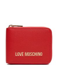 Love Moschino - Mały Portfel Damski LOVE MOSCHINO. Kolor: czerwony