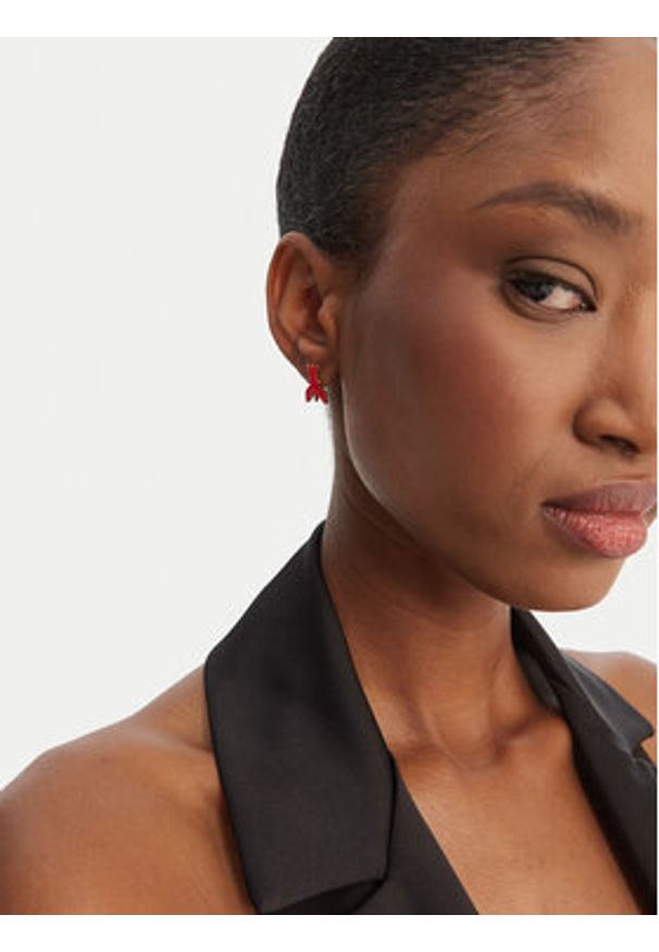 Patrizia Pepe Kolczyki 8J1396/M086-R880 Czerwony. Materiał: metalowe. Kolor: czerwony