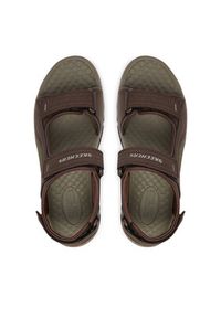 skechers - Skechers Sandały Tresmen - Garo 204105/CHOC Brązowy. Kolor: brązowy. Materiał: skóra #3