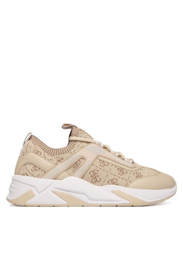 Sneakersy Guess. Kolor: beżowy