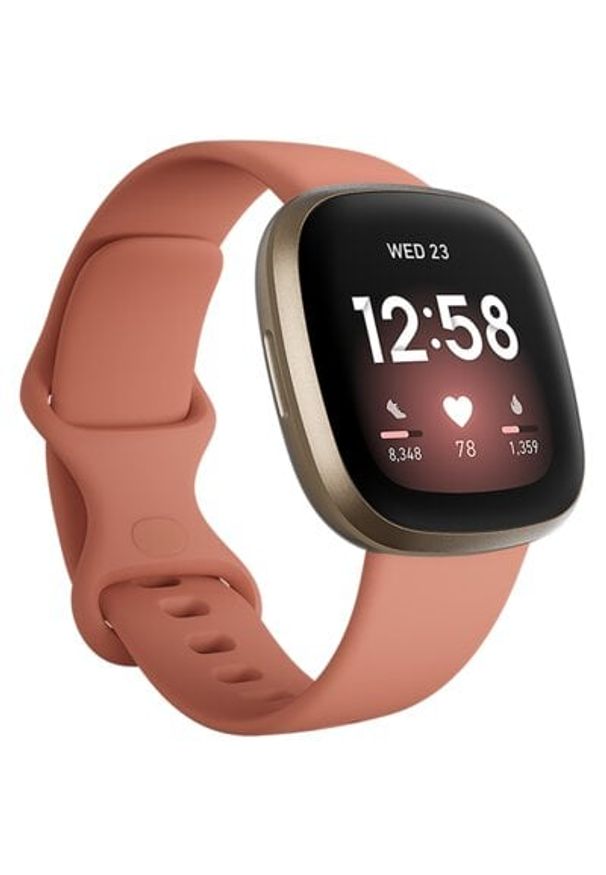 Smartwatch FITBIT Versa 3 Różowo-złoty. Rodzaj zegarka: smartwatch. Kolor: złoty, wielokolorowy, różowy