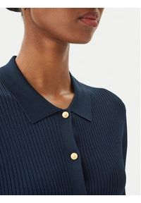 TOMMY HILFIGER - Tommy Hilfiger Kardigan WW0WW48482 Granatowy Slim Fit. Kolor: niebieski. Materiał: wiskoza #5