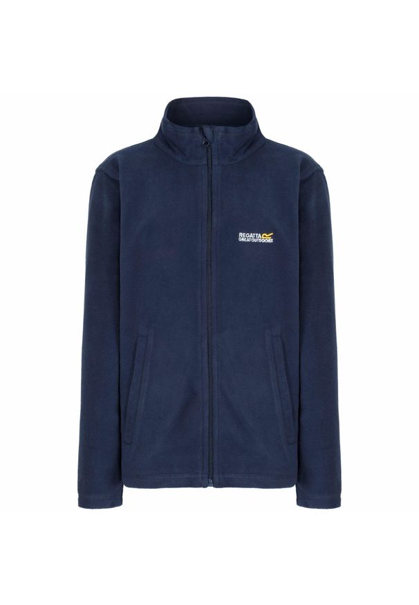 Regatta - Kurtka Polarowa Dziecięca Pełen Suwak King II. Kolor: niebieski, szary, wielokolorowy. Materiał: polar. Sezon: zima