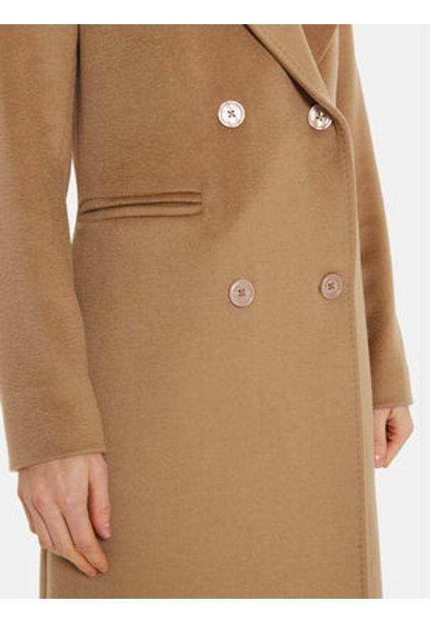 Marciano Guess Płaszcz wełniany 4BGL07 7045A Brązowy Regular Fit. Kolor: brązowy. Materiał: wełna