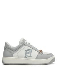 Elisabetta Franchi Sneakersy SA-54G-41E2-V390 Biały. Kolor: biały. Materiał: skóra