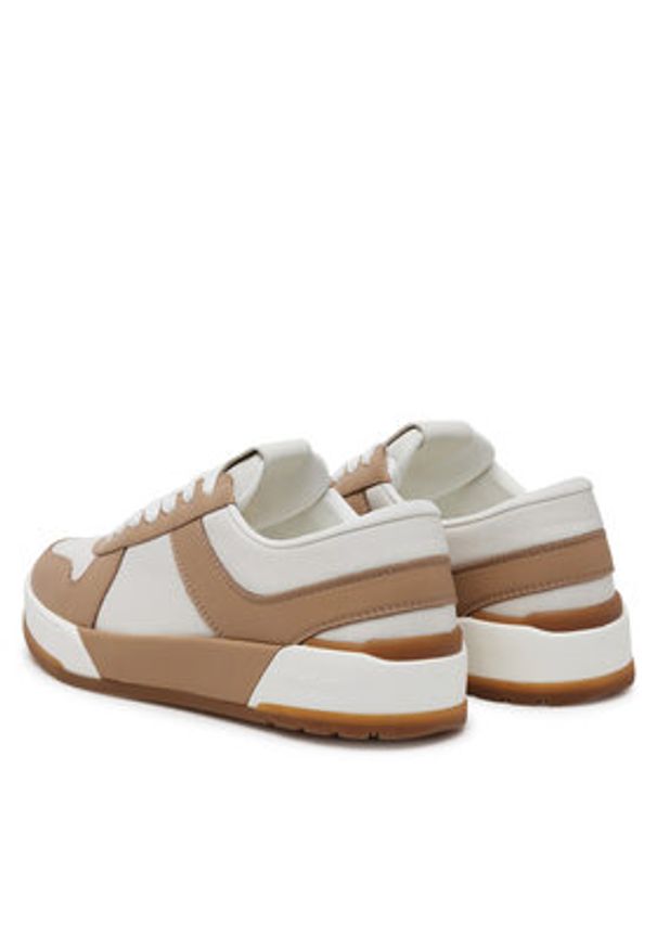 Max Mara Sneakersy Chill 2514761091650 Biały. Kolor: biały. Materiał: skóra