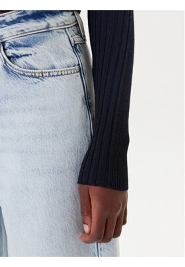 Tommy Jeans Kardigan DW0DW20974 Czarny Slim Fit. Kolor: czarny. Materiał: wiskoza