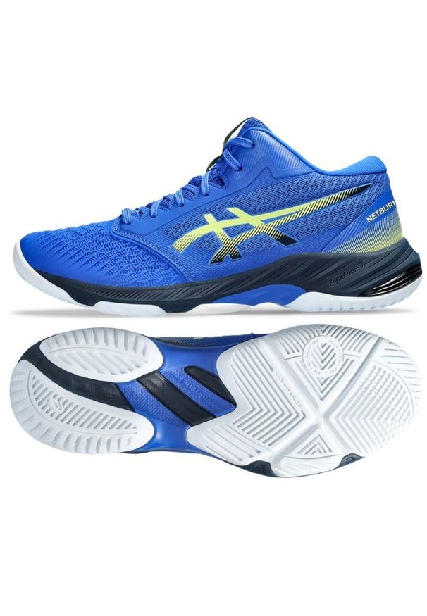 Buty Asics Netrburner Ballistic Ff Mt 3 M 1051A074-403 niebieskie niebieskie. Kolor: niebieski. Materiał: guma, materiał. Szerokość cholewki: normalna. Sport: siatkówka