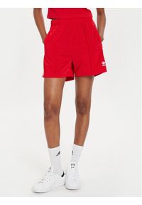 Adidas - adidas Szorty sportowe Firebird IY7207 Czerwony Loose Fit. Kolor: czerwony. Materiał: syntetyk
