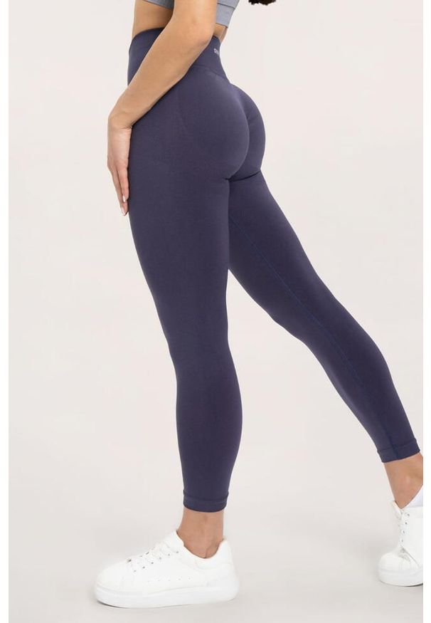 GYM GLAMOUR - Legginsy fitness damskie Gym Glamour flexible 2.0. Kolor: niebieski. Sport: fitness