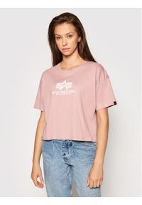 Alpha Industries T-Shirt Basic T Cos 116050 Różowy Oversize. Kolor: różowy #1