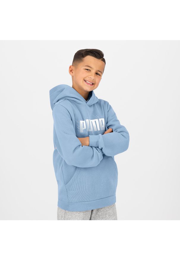 Bluza dziecięca Puma z kapturem. Typ kołnierza: kaptur. Materiał: włókno, materiał, bawełna