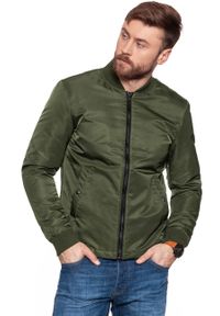 Wrangler - KURTKA WRANGLER STRAIGHT BOMBER DUSTY OLIVE W4743WT45. Wzór: aplikacja #5