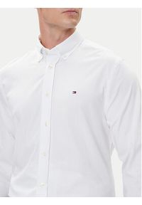 TOMMY HILFIGER - Tommy Hilfiger Koszula Performance MW0MW39418 Biały Slim Fit. Kolor: biały. Materiał: bawełna