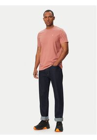 Calvin Klein Jeans T-Shirt LV14RD254G Pomarańczowy Regular Fit. Kolor: pomarańczowy. Materiał: bawełna #4