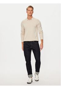 Jack & Jones - Jack&Jones Sweter Fred 12258582 Beżowy Regular Fit. Kolor: beżowy. Materiał: bawełna #3