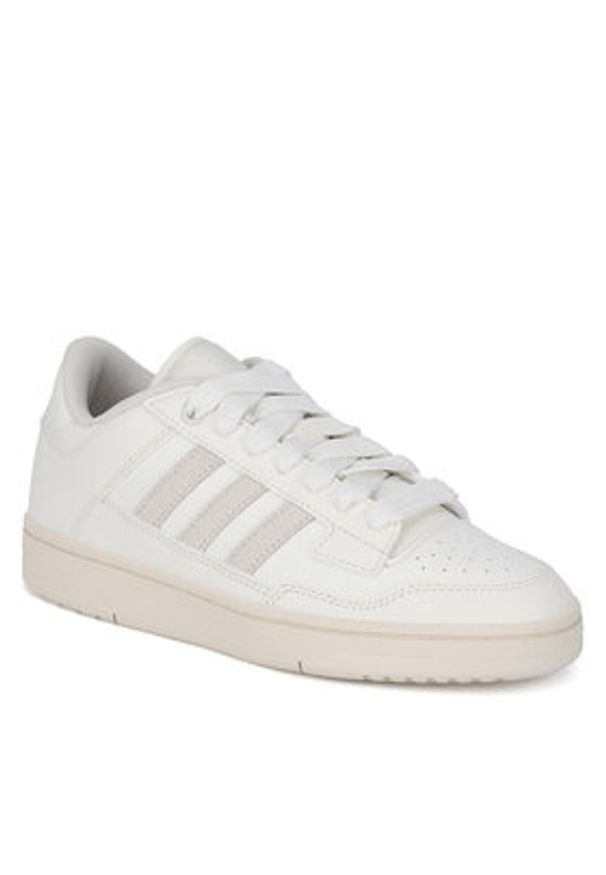 Adidas - adidas Sneakersy RAPID COURT MID W JP5249 Biały. Kolor: biały. Materiał: zamsz, skóra