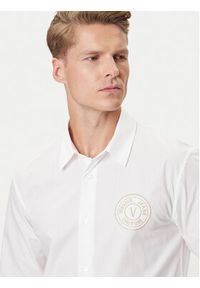 Versace Jeans Couture Koszula 79GALKS2 CN00K Biały Slim Fit. Kolor: biały. Materiał: bawełna #5