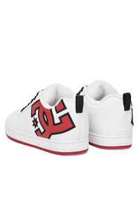DC Shoes Sneakersy COURT GRAFFIK DC01661110 Biały. Kolor: biały. Materiał: skóra