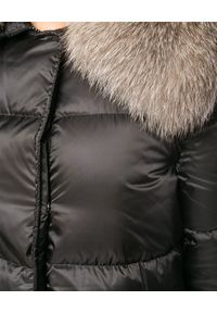 MONCLER - Płaszcz z futrem. Kolor: czarny. Materiał: futro #4