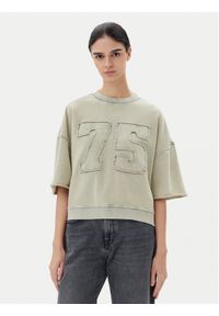 Noisy may - Noisy May Bluza Ciara 27034216 Beżowy Loose Fit. Kolor: beżowy. Materiał: bawełna