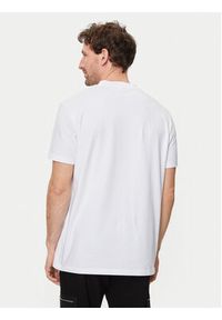 Karl Lagerfeld - KARL LAGERFELD T-Shirt 755053 542221 Biały Regular Fit. Typ kołnierza: dekolt w karo. Kolor: biały. Materiał: bawełna #4