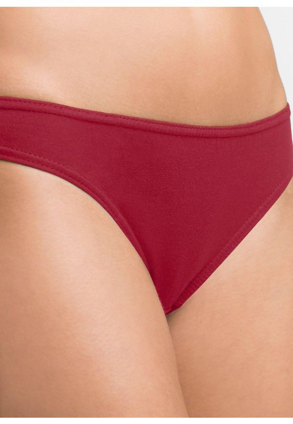 bonprix - Figi z miękkiej bawełny (10 par). Kolor: różowy. Materiał: bawełna. Wzór: gładki