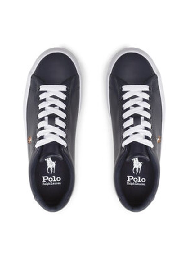 Polo Ralph Lauren Sneakersy Longwood 816861060001 Granatowy. Kolor: niebieski. Materiał: skóra