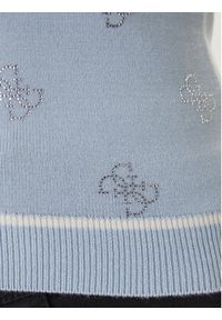 Guess Sweter W6GR17 Z0604 Błękitny Regular Fit. Kolor: niebieski. Materiał: wiskoza #2