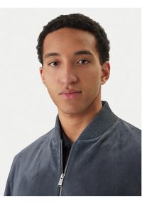 BOSS Kurtka skórzana H-Muller 50543213 Niebieski Regular Fit. Kolor: niebieski. Materiał: skóra #3