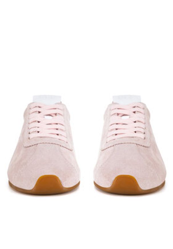 Gino Rossi Sneakersy AYA-110125 Różowy. Kolor: różowy. Materiał: skóra, zamsz