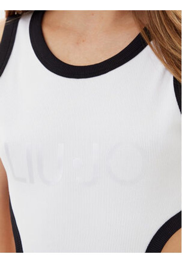 Liu Jo Sukienka letnia VA5043 J4822 Biały Regular Fit. Kolor: biały. Materiał: bawełna. Sezon: lato