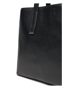 Calvin Klein Torebka Ck Plaque Medium Shopper K60K612782 Czarny. Kolor: czarny. Materiał: skórzane #3
