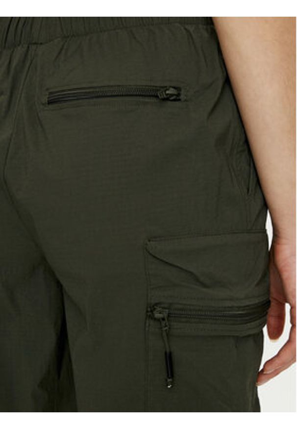 Rains Szorty sportowe Tomar Shorts 19310 Zielony Regular Fit. Kolor: zielony. Materiał: syntetyk