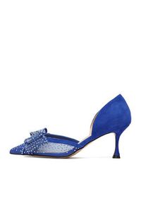 Eva Minge Szpilki EO-AVA-78096-202 Niebieski. Kolor: niebieski. Materiał: zamsz, skóra. Obcas: na szpilce #7