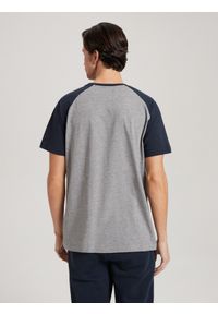 Diverse - T-shirt męski z nadrukiem HUMTLEX S1815 - szary - Rozmiar: XL. Kolor: szary. Materiał: poliester, bawełna. Wzór: nadruk #4