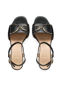 Geox Sandały D New Eraklia 50 D35RNB 000TU C9997 Czarny. Kolor: czarny. Materiał: skóra