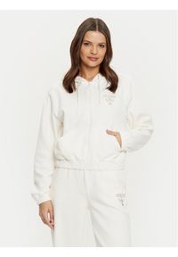 Guess Bluza V5RQ20 KC3D2 Écru Regular Fit. Materiał: syntetyk, bawełna