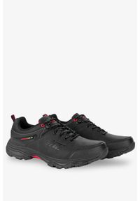 Badoxx - Czarne buty trekkingowe sznurowane badoxx mxc8363. Kolor: czarny, wielokolorowy, czerwony