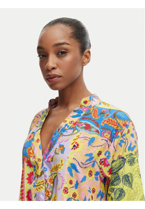 Iconique Sukienka letnia IC25-124 Kolorowy Relaxed Fit. Materiał: syntetyk. Wzór: kolorowy. Sezon: lato