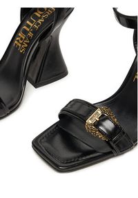 Versace Jeans Couture Sandały 79VA3S36 Czarny. Kolor: czarny. Materiał: skóra #5