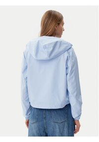 Tommy Jeans Wiatrówka Essential DW0DW20672 Błękitny Relaxed Fit. Kolor: niebieski. Materiał: syntetyk
