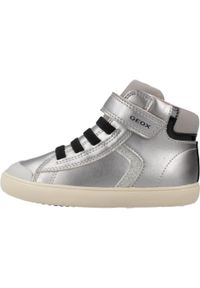 Geox - Buty GEOX B GISLI GIRL Szary. Kolor: szary. Materiał: syntetyk, tkanina. Sport: turystyka piesza