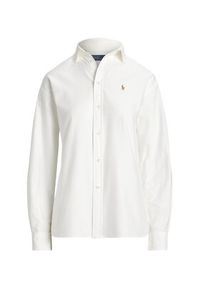 Polo Ralph Lauren Koszula 211956604001 Biały Relaxed Fit. Typ kołnierza: polo. Kolor: biały. Materiał: bawełna #4