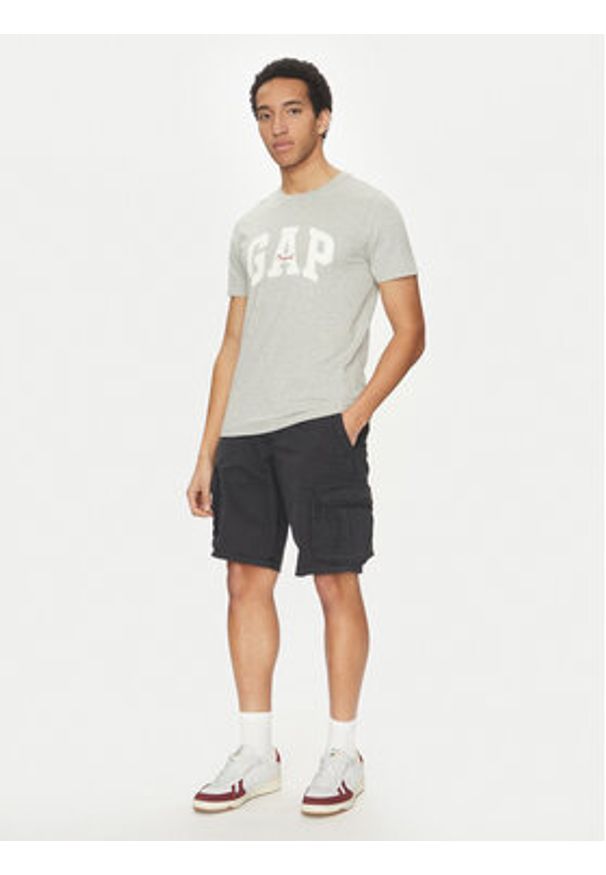 GAP - Gap Szorty materiałowe 880822-02 Czarny Relaxed Fit. Kolor: czarny. Materiał: bawełna