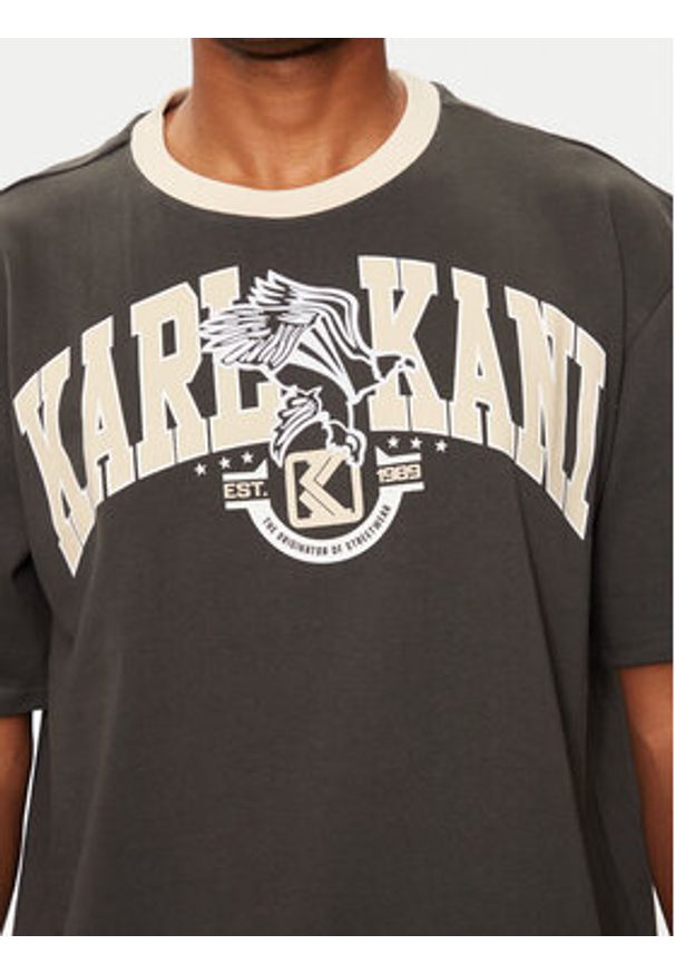 Karl Kani T-Shirt Eagle Print 60300106 Beżowy Regular Fit. Kolor: beżowy. Materiał: bawełna. Wzór: nadruk