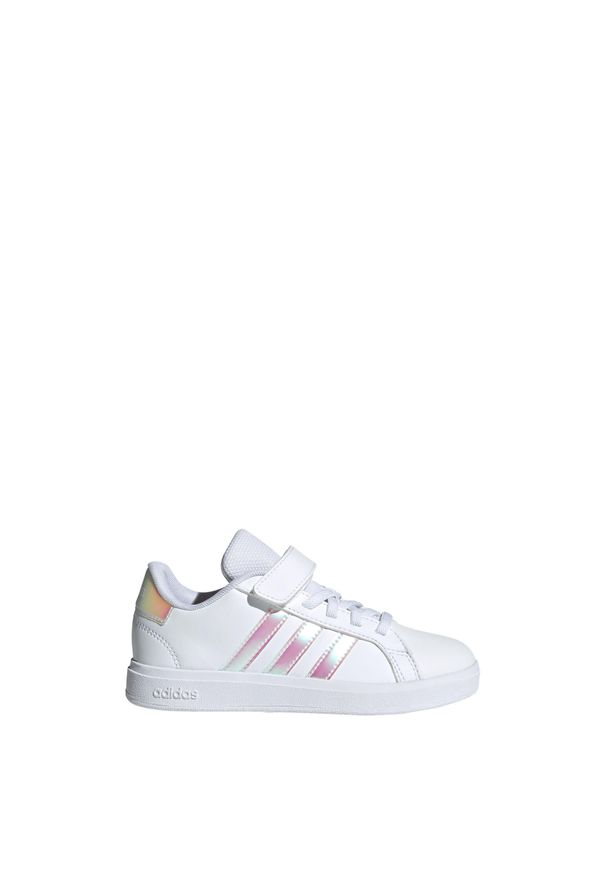 Adidas - Buty Grand Court 2.0 Kids. Kolor: biały, wielokolorowy