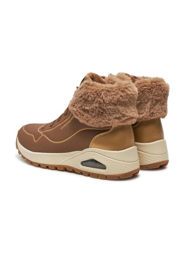 skechers - Buty damskie SKECHERS Uno Rugged Fall Shimmer taupe/metallic. Kolor: brązowy. Model: Skechers Sport. Sport: turystyka piesza